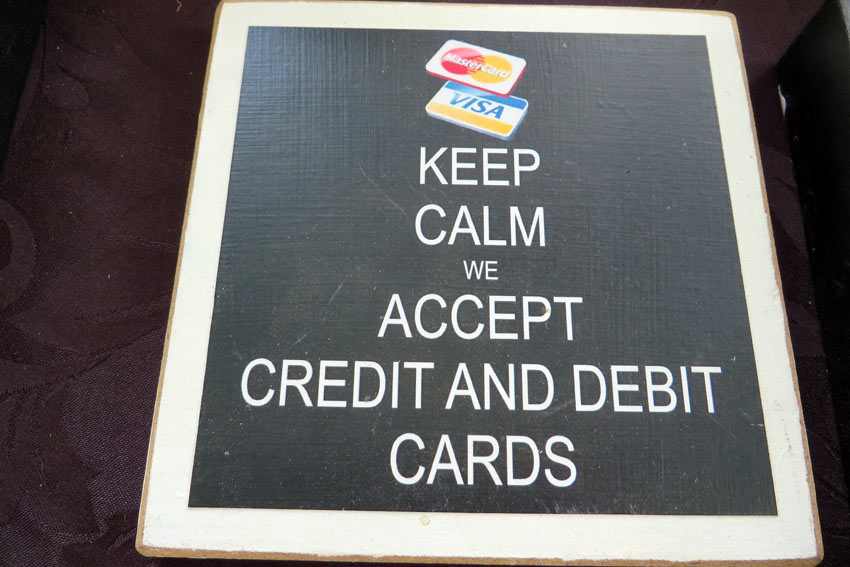 Accepting credit cards