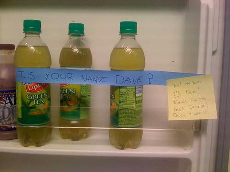 Funny fridge note