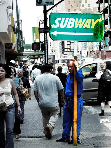 Subway sign, NYC
