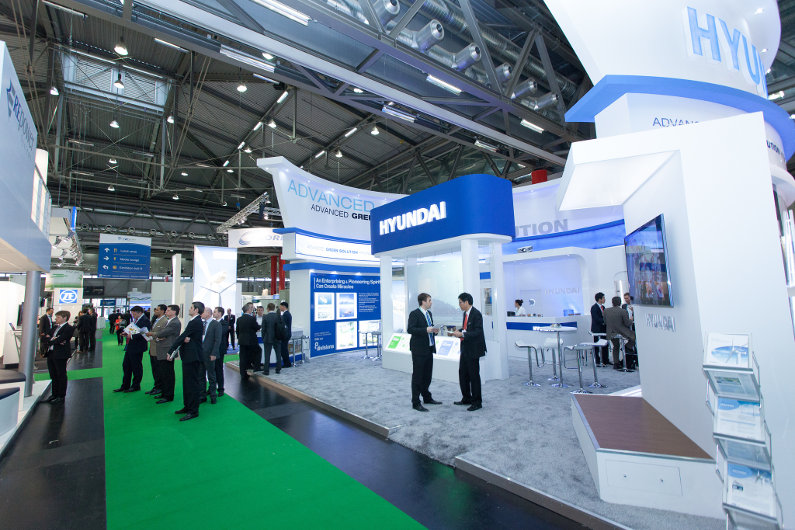 Exhibition stands at EWEA 2013