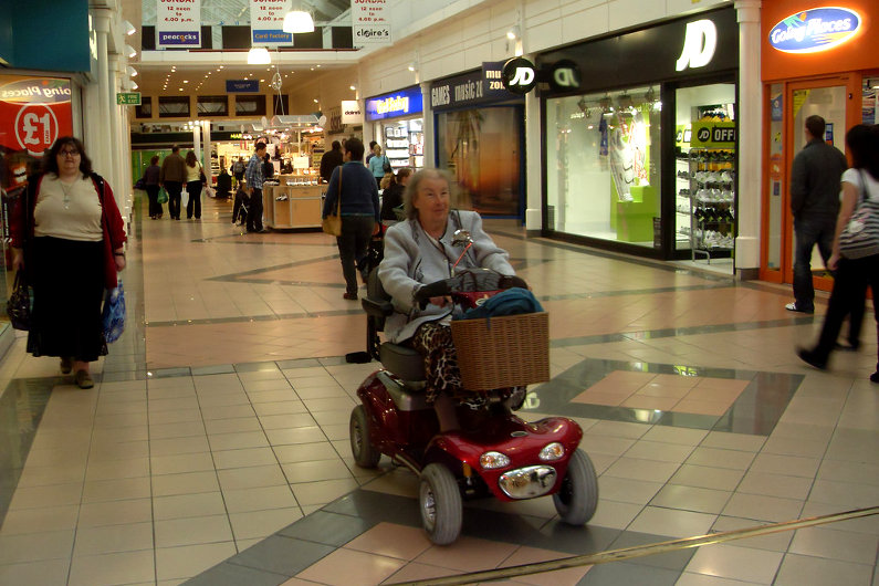 Accessibility in UK shopping mall