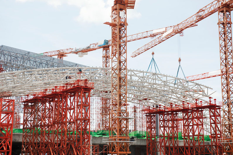 Steel structure construction