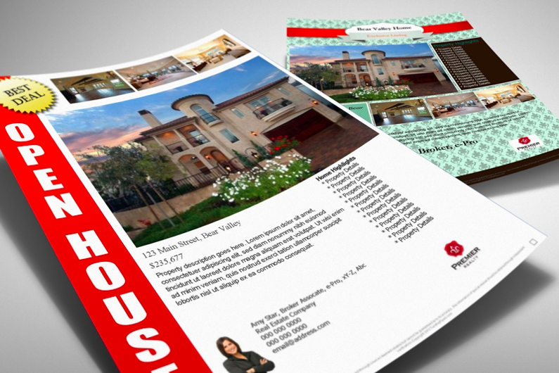 Open house flyer template